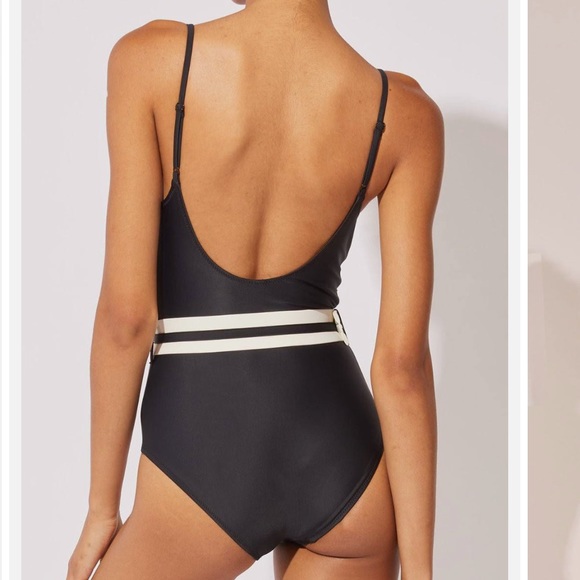 NWT ANTHRO SOLID & STRIPED the Nina belted black size XS - Picture 8 of 16